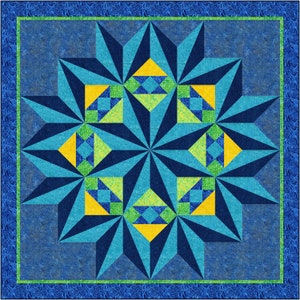 Crystalized, Quilt pattern, batiks, The Fabric Addict, Queen, King
