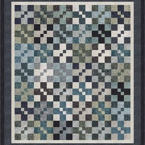 Pebbles Quilt Pattern by The Fabric Addict. Banyan Batiks, Northcott