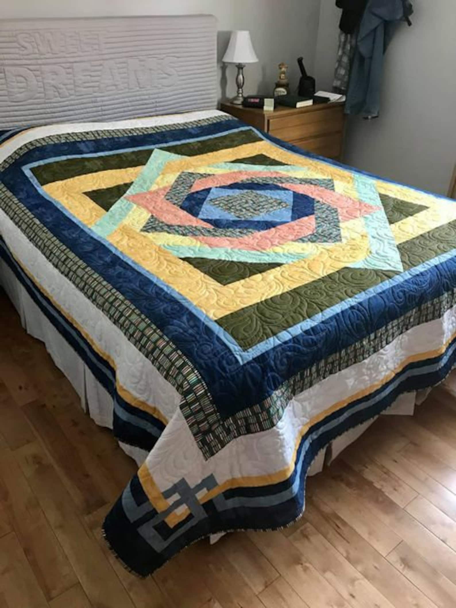 PDF Entwined Quilt Pattern Queen the Fabric Addict Etsy