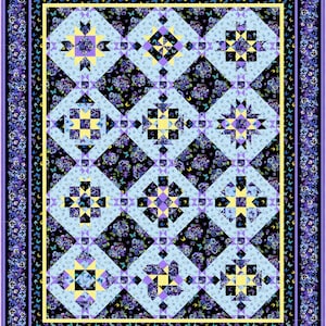 12 Star Challenge quilt pattern. Hard copy.