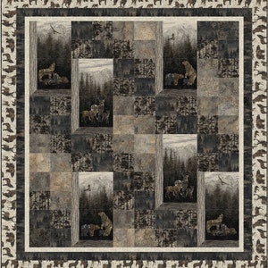 Serene Scenes, Fabric Addict, quilt pattern, uses panels,  Northcott