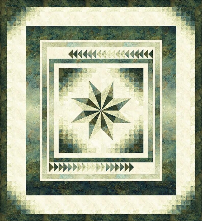 Farbverlauf Stern, Quilt Muster, Northcott, Stonehenge, Abstufungen, Ombre Bild 8