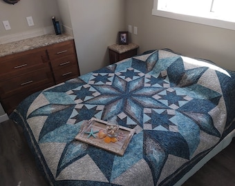 Ferris Wheel, PDF quilt pattern, Queen, King, The Fabric Addict, Northcott, Stonehenge Gradations