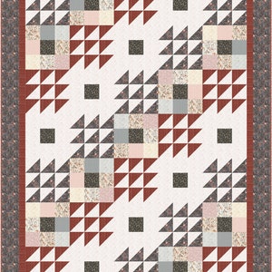 Navajo Nights, PDF, quilt pattern, The Fabric Addict, featuring Delilah by Clothworks