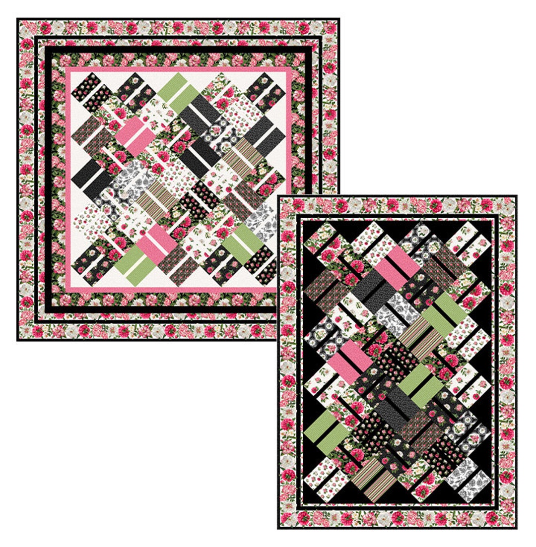 PDF Quilt Pattern, Split Decision, the Fabric Addict, Directions Only