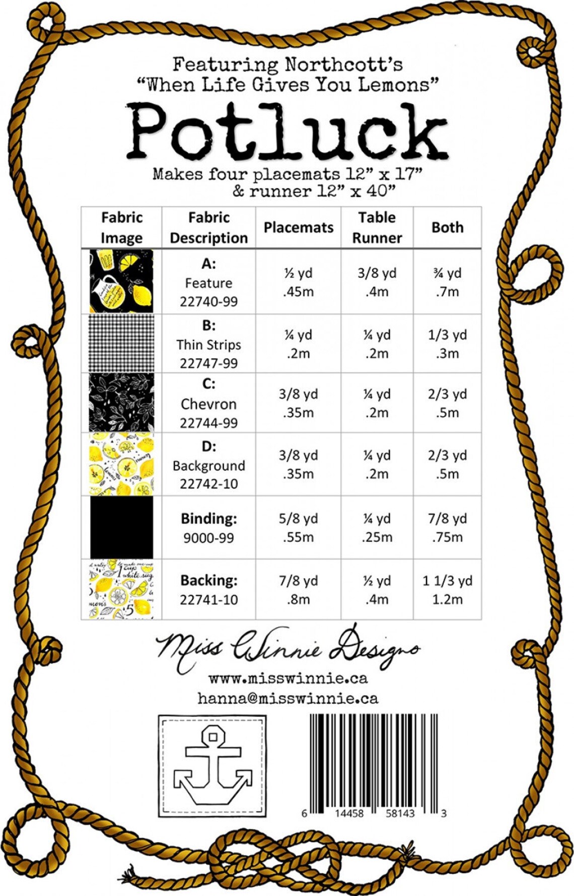 Potluck Quilt Placemat Runner Pattern by Miss Winnie Designs - Etsy