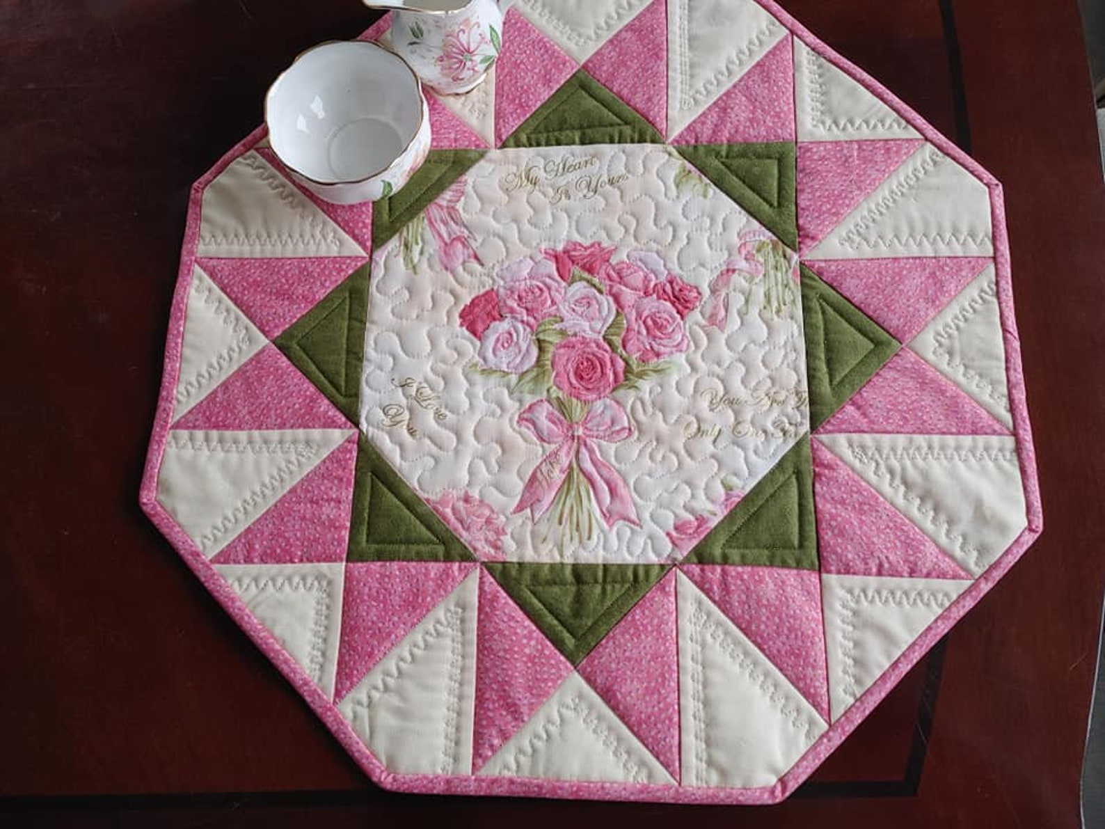 Sunburst Table Topper Pattern. Instant Download. Easy Table Etsy