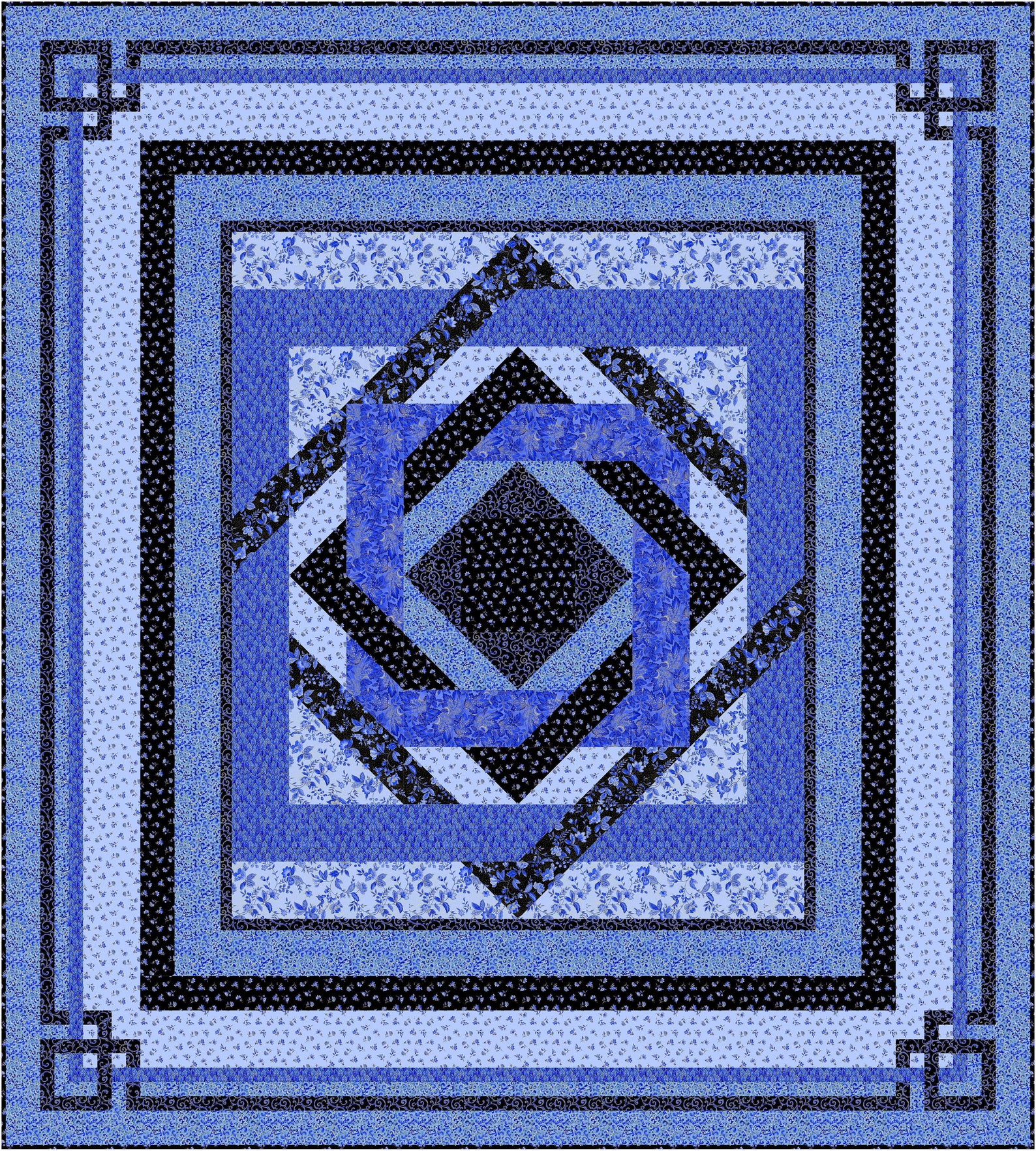 Entwined Quilt Pattern Queen Directions Etsy