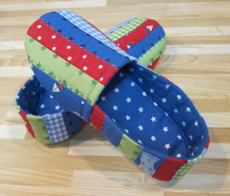 Jack and Jill Quilted Slippers Pattern by Cool Cats Creations Etsy