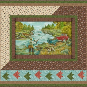 Go Fish quilt pattern by The Fabric Addict, Northcott, Rod and Reel image 2