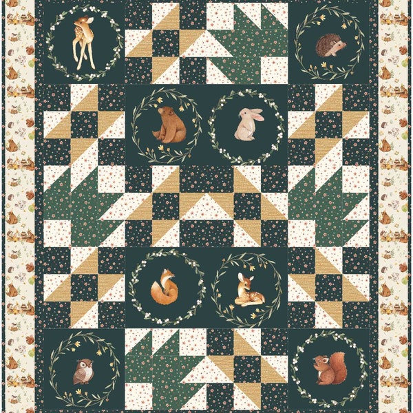 A Walk in the Woods, PDF quilt pattern, directions