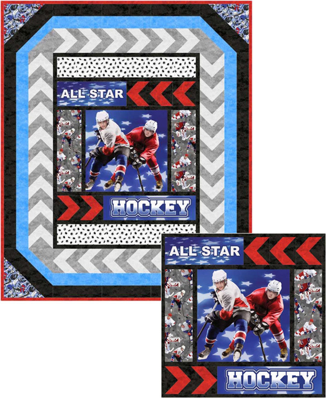 Just Add Ice Hockey Quilt Pattern by Miss Winnie Designs Etsy