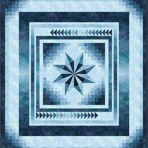 Farbverlauf Stern, Quilt Muster, Northcott, Stonehenge, Abstufungen, Ombre Bild 4
