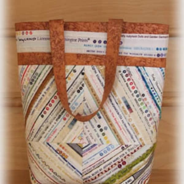 Selvage Tote et Gadget Bag motif de courtepointe par Sew Karenly Created