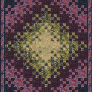 Morning Glory Quilt Pattern. Queen and Large Throw sizes included. Download. Digital. PDF