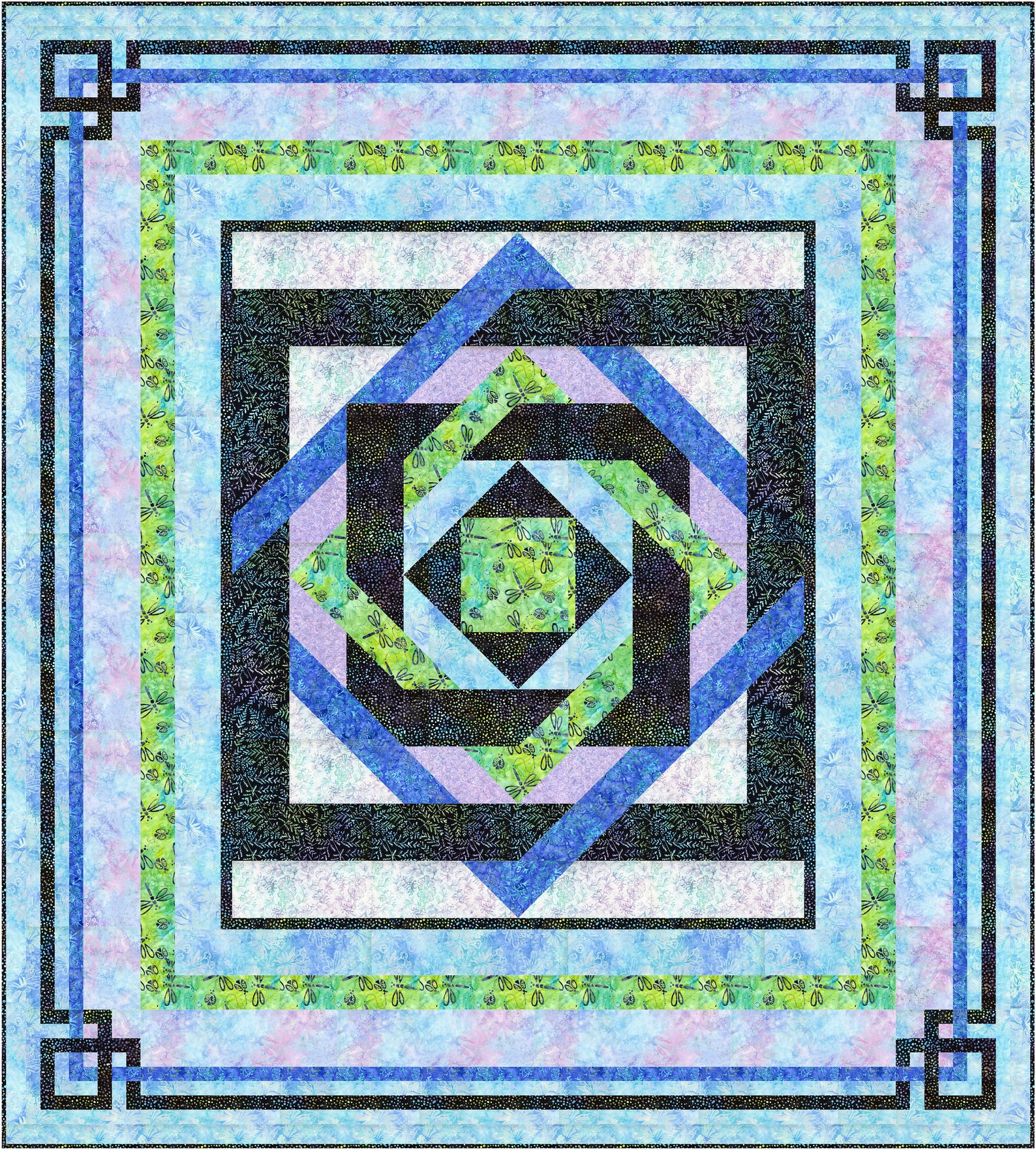 Entwined Quilt Pattern Queen Directions Etsy UK