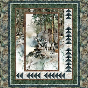 In the Wild quilt kit - Throw/Twin size.
