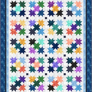 Mönster med Americana-motiv för quilt. Digital kopia.