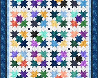 Stars Americana quilt pattern. Digital copy.