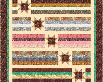 Star Crossed quilt pattern, PDF, The Fabric Addict, Banyan Batiks, strip pack