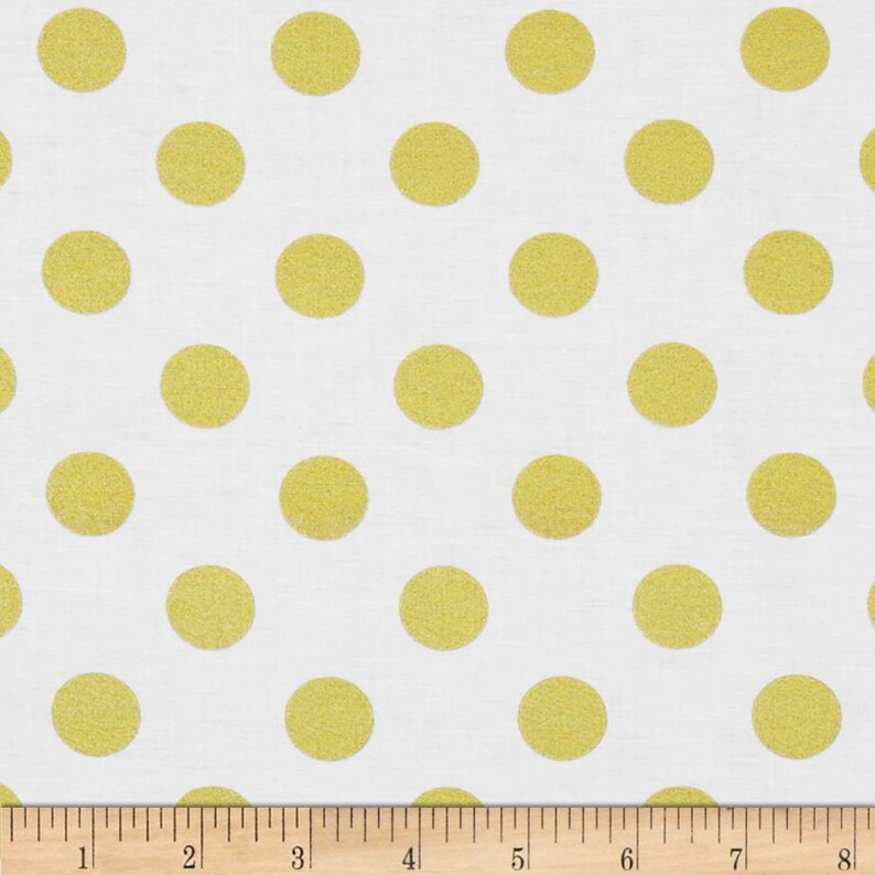 Crib Fitted Sheet Gold Polka Dot White Cotton | Etsy
