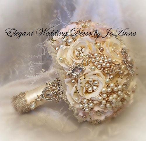 Crystal Rhinestones Bridal Wedding Bouquet Holder