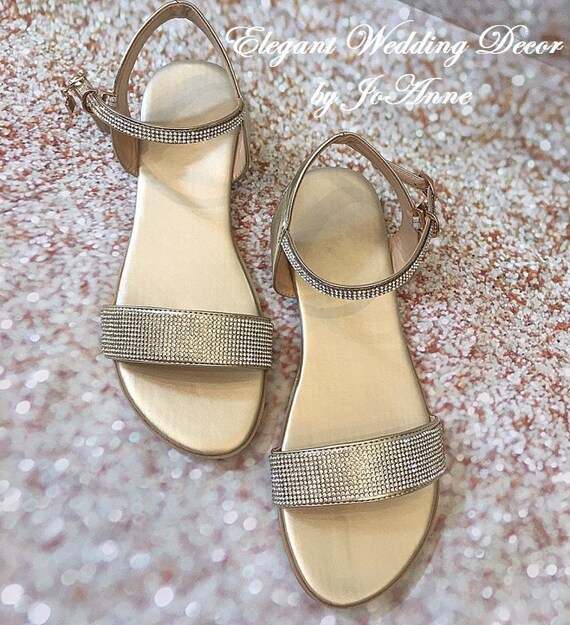 rhinestone sandals wedding