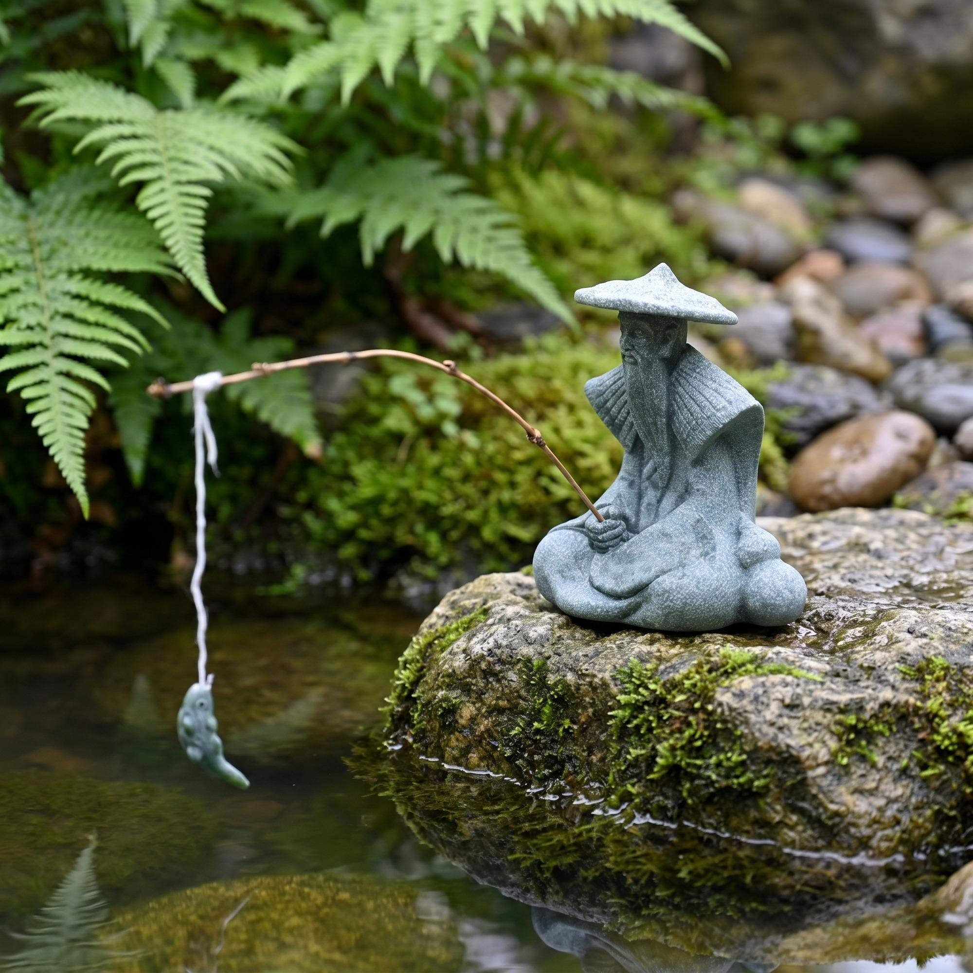Asian Fisherman Yard - Etsy