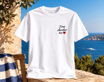 T-Shirt mit Text Ihrer Wahl: Céline Dion Paris 2026 „J'irai chercher ton coeur“