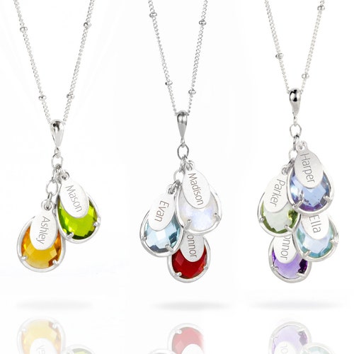 Customized Family Tree Necklace Mothers 