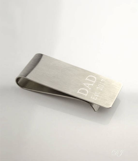 Fathers Day Gift For Husband Actual Handwriting Money Clip Etsy - 