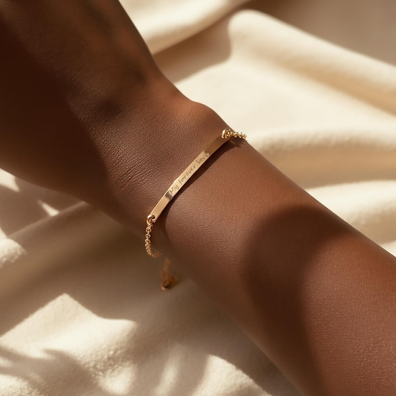 Custom Coordinates Bracelet, GPS Location Bracelet, Personalized Coordinates Bar Bracelet, Gold Bar Bracelet Latitude Longitude mom bracelet
