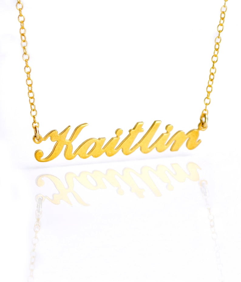 Personalized Name Necklace Kaitlin 