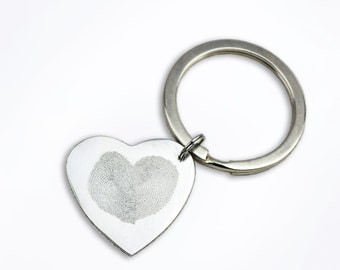 Personalized Christmas Gift for Her Heart Keychain for wife Custom Engraved Love Key Chain for Husband Personalized Message gift him