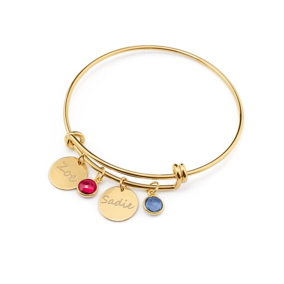 Birthstone on sale bangle bracelet