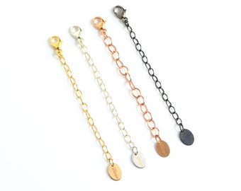 Ymiko 8 Pcs Necklace Extender Stainless Steel Gold Silver Necklace  Adjustment Extension Chain Jewelry Decoration,Gold Necklace Extender,Gold  Chain