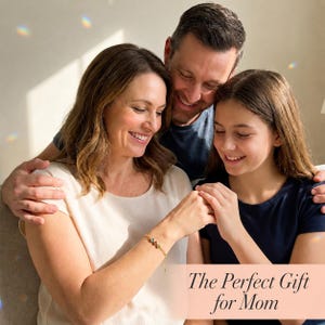 Custom birthstone bar bracelet with colorful 3mm and 4mm gemstones on a dainty chain, designed to represent children, parents, grandchildren, or family members in a minimalist personalized keepsake.