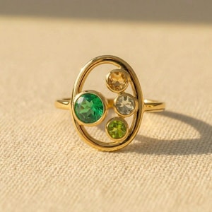 Custom Birthstone Ring for Mom, Mom Ring with Kids Birthstones, Personalized Family Ring, Gold or Silver Mother Jewelry Gift for mama