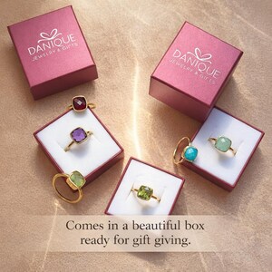 Gift-ready smoky quartz ring in luxury Danique Jewelry packaging