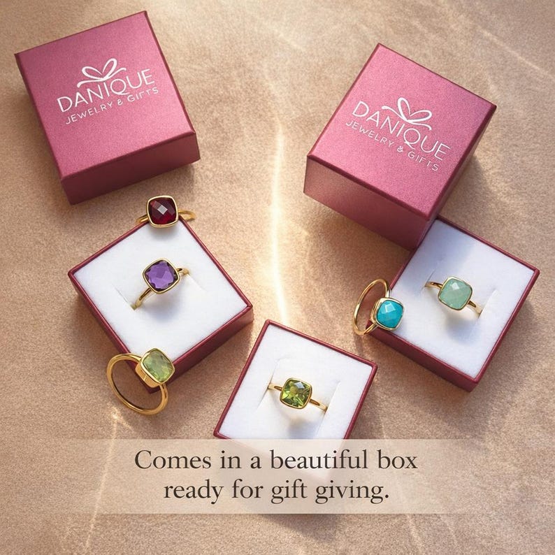 Gift-ready smoky quartz ring in luxury Danique Jewelry packaging