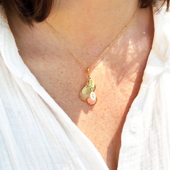 Personalized Jewelry Grandma Necklace With Birthstones Mothers Day