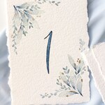 Custom, Hand Painted Table numbers- Wedding Table Numbers- Event table decor- Wedding Paper- Watercolour Table Numbers- Romantic Wedding