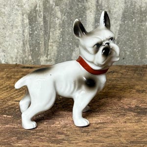 Ceramic French Bulldog, Vintage Frenchie Dog Statue, Dog Figurine, French Bulldog, Bully Dog, Made in Japan, Collectible Dog