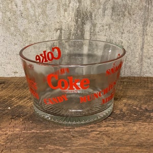 Coca Cola Snack Dish, Coke Dish, Coke Popcorn Bowl, Collectible Coke, Coke Bowl, Coke Memorabilia, Vintage Coke, Retro Coke Bowl