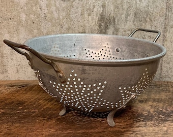 Scolapasta a stella, scolapasta in metallo, colino in alluminio, motivo a stella, decorazione da cucina in metallo, accessori da cucina, colino vintage, colino per verdure