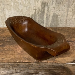 Wooden Bowl, Carved Bowl, Wood Bowl, Salad bowl, Dough Bowl, Fruit Bowl, Long Wood Bowl, Wood Tray, Carved Wood, Carved Wood Bowl