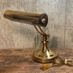 Desk Lamp, Retro Desk Lamp, Art Deco Lamp, Vintage Lamp, Mid Century Office, Office Decor,Study Lamp,Mid Century Decor,Piano Lamp,Brass Lamp