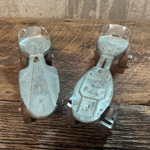 Vintage Metal Skates, Roller Skates, Hustler Skate, Sears Skate, Mismatched Skates, Vintage Toy, Sidewalk Skates, Roller Skating