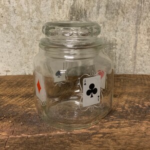 Apothecary Jar, Bridge Nuts, glass Canister, Kitchen Container, Kitchen Storage Jar, Lidded Glass Jar, Kitchen Canister,Vintage Jar