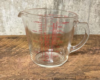 Pyrex, Large Measuring Cup, Measuring Cup, Baking Cup, 4 Cup Measure, 4 Cups, 1 Quart, Glass, Pyrex Measuring Cup, Kitchen Tools